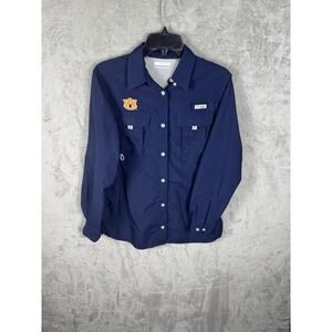 Columbia PFG Auburn Tigers Shirt Adult Medium Fishing‎ Fish Outdoors Sportswear